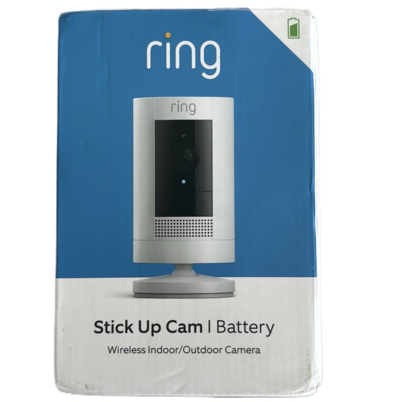 Ring Stick Up Indoor Outdoor Wire Free 1080p Security Camera - Enhance Home & Business Protection - Monitor Protective