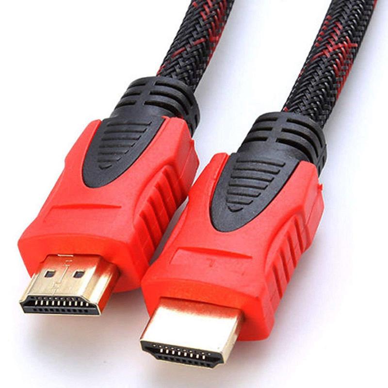 Premium HDMI Male To Male Cable Cord V1.4 Bluray 3D TV DVD PS4 PS5 HDTV Xbox LCD LED 1080P 15FT Red