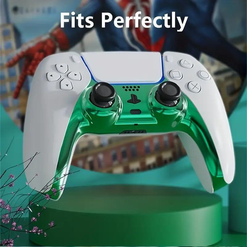 Game Controller Protector, 1 Count Glossy Decorative Trim Protectors for PS5 Controller, Controller Replacement Protective Case