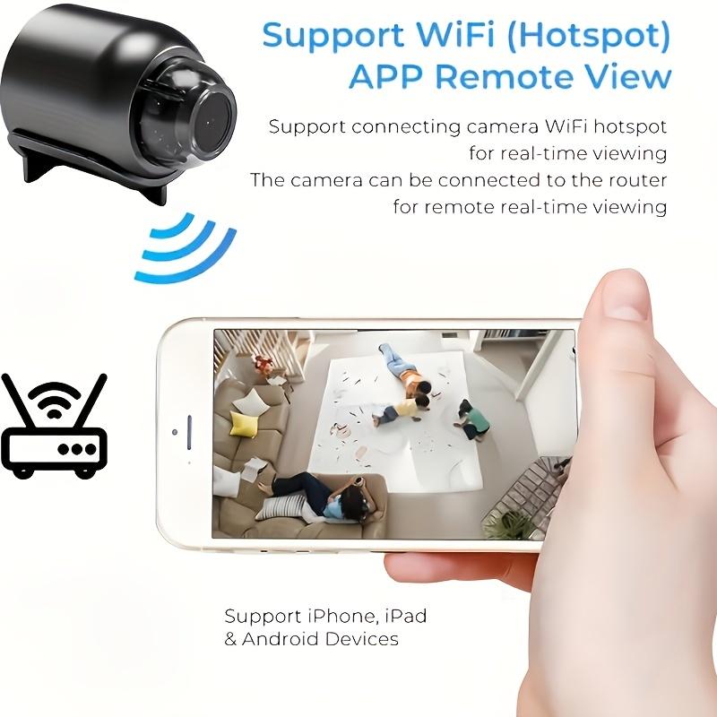 HD WiFi Mini Security Camera - Indoor Outdoor Remote Viewing, indoor security camera Wireless Home Monitor with USB Power