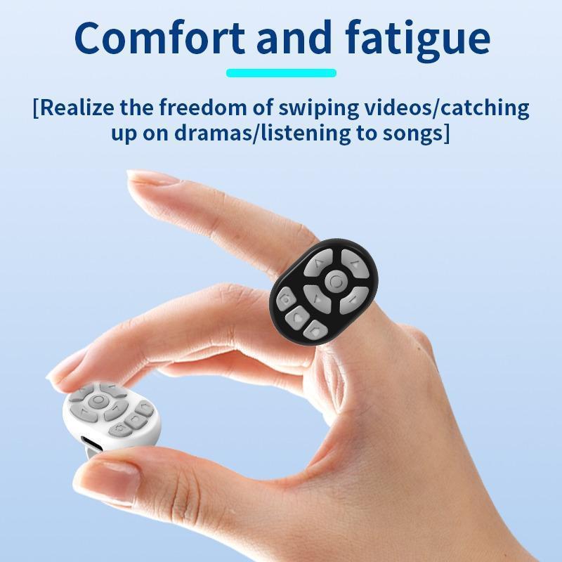 Wireless Remote Control Ring, Multifunctional Selfie Accessories, Smart Phone Camera Remote Control Ring, Compatible with Most Devices