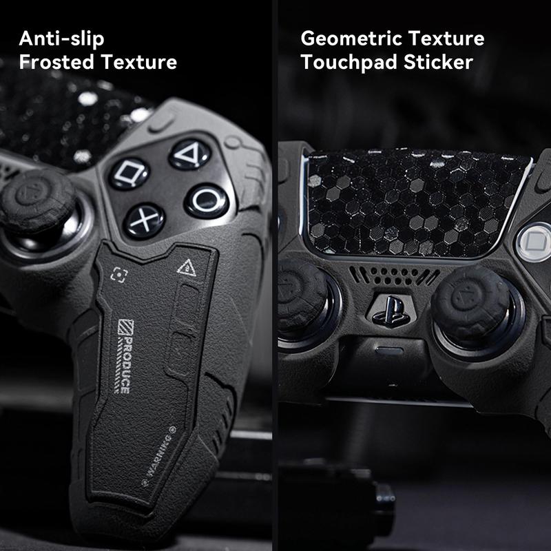 GeekShare G.S.TAC Tactical PS5 Controller Skin Set, Anti-Slip Silicone Protective Cover Skin Case for PS5 Wireless Controller with 2 Thumb Grip Caps and 2 Stickers - for Black Myth: Wukong