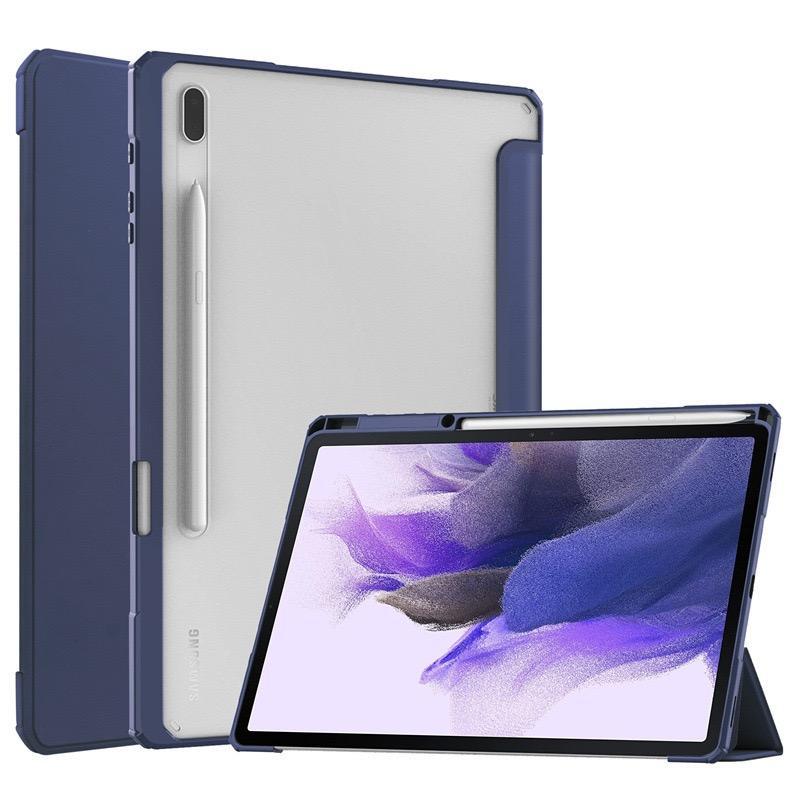 3-Fold Acrylic Tablet Case, Transparent Anti-bending Tablet Cover with Pen Slot, 1 Count Tablet Protector for Samsung Galaxy Tab S7 S8