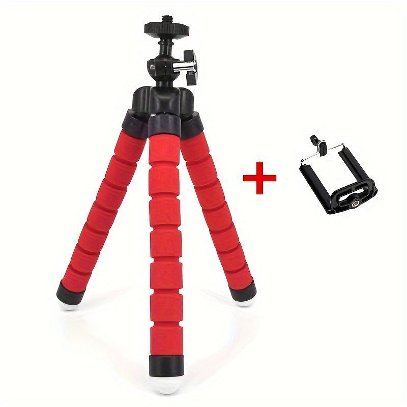 Portable 360° Rotating Anti-shake Fixed Tripod Camera Holder, Mobile Phone Tripod for iPhone, Mobile Phone Bracket for Broadcasting & Photography