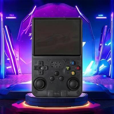 Retro Mini R36S Portable Handheld GameConsole,15000+Games,Newest Updated OS OpenSource R36S with 3.5-Inch IPS Screen LinuxSystem, Portable Gaming and Entertainment Device,64GB TFCard (64GB)