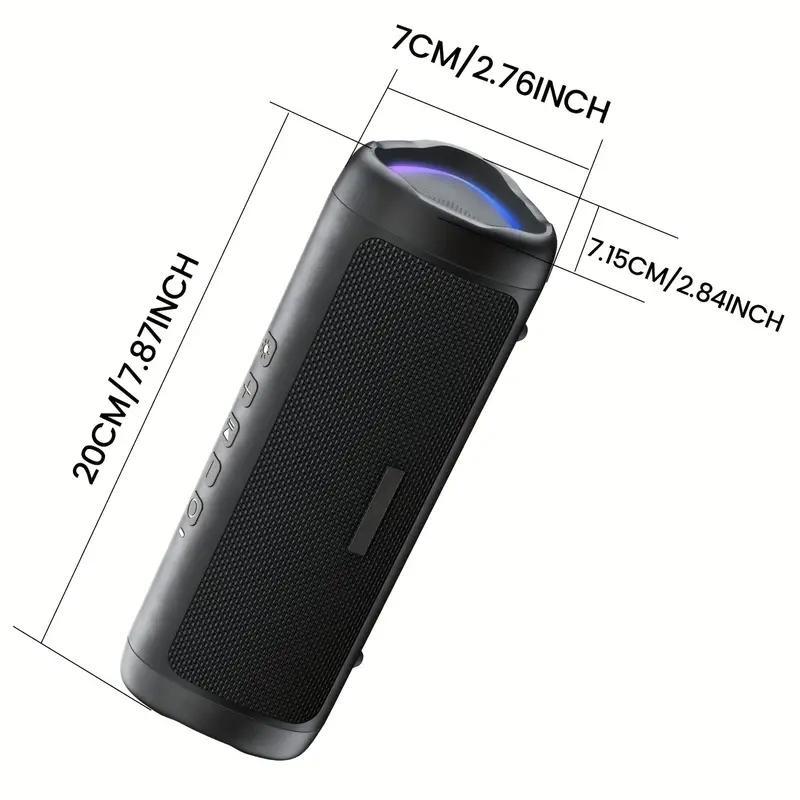 Portable Wireless Speaker for Summer, Waterproof HD Audio Speaker with Colorful LED Light, Large Capacity TWS Stereo Sound Speaker, Outdoor Small Speaker Suitable for Home, Party, Outdoor, Beach, Speakers for Birthday Gift