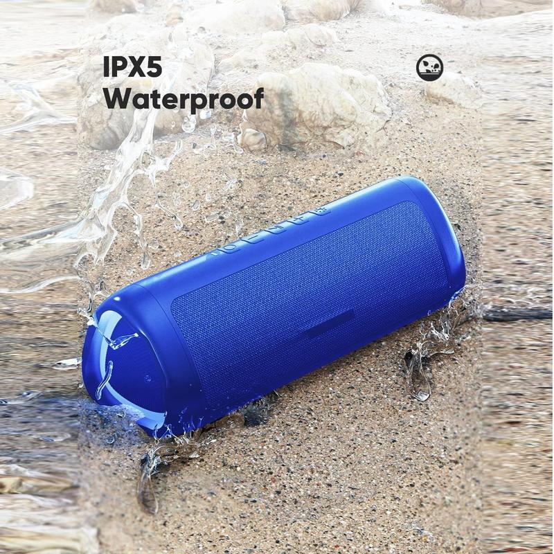 Portable Wireless Speaker for Summer, Waterproof HD Audio Speaker with Colorful LED Light, Large Capacity TWS Stereo Sound Speaker, Outdoor Small Speaker Suitable for Home, Party, Outdoor, Beach, Speakers for Birthday Gift