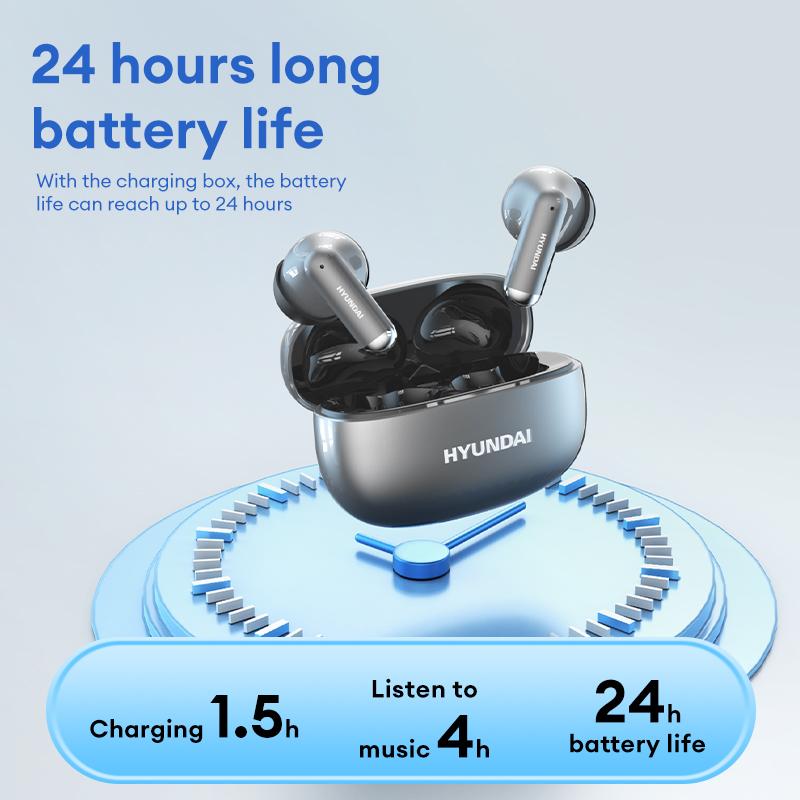 Hyundai Y10 AI  Wireless Bluetooth Headphones For Playing Music And Phone Call Support 75 Languages Face-to-Face& Simultaneous ,Video Voice Real Time Translation Headphone And Meeting Summary Function Earbuds