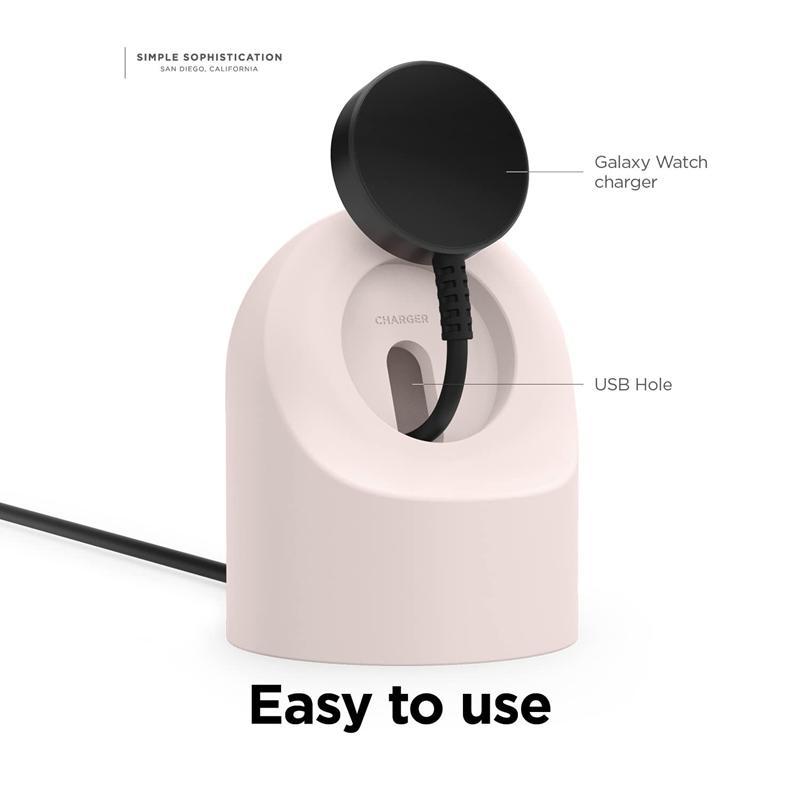 Silicone Round Charging Watch Base, Charging Holder Stand for Samsung Galaxy Watch 5 6 7, Smart Watch Charging Stand, Wearable Accessories