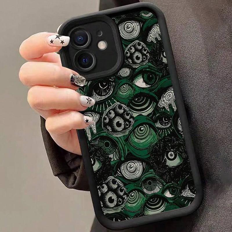 Creative Abstract Eye Pattern Phone Case, Anti-drop Decorative Phone Protector Cover, Phone Accessories Compatible with iPhone Series