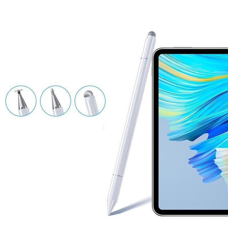 Magnetic Attraction 3-in-1 Tablet Stylus Pen, Universal Touch Screen Pen for Tablets, Multifunctional Stylus Pen for iPad, Tablet, Phone, Compatible with Apple Huawei Xiaomi