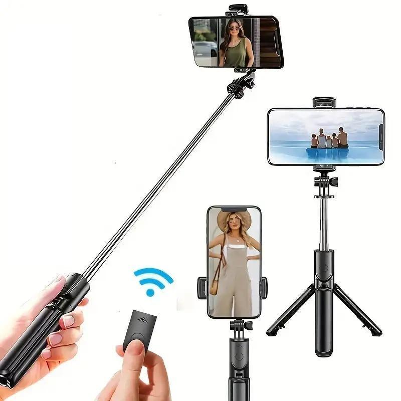 Phone Tripod, Tripod for iPhone   Android & Selfie Stick Tripod with Remote, Upgraded iPhone Tripod Stand & Travel Tripod, Solidest Cell Phone Tripod Compatible with iPhone 15 14 13