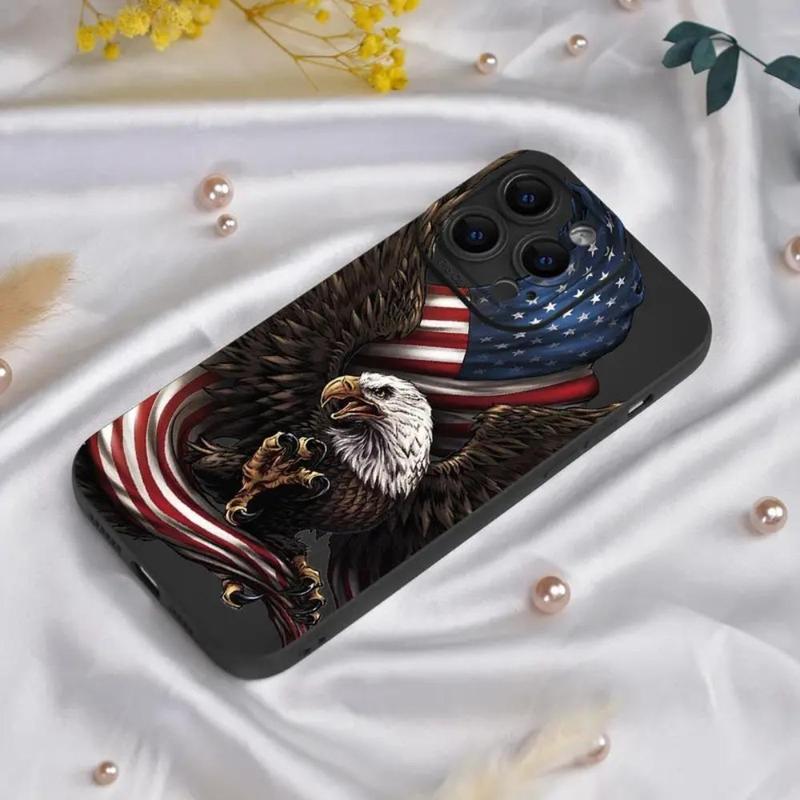 Eagle Pattern Phone Case, Decorative Phone Protector Cover, Phone Accessories Compatible With iPhone 11 12 13 14 15 16 Pro Max Series, Phones Case