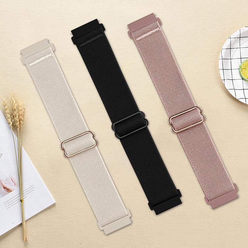 Minimalist Silicone Smart Watch Band, Solid Color Watch Band for Women & Men, Fashion Wearable Accessories Compatible with 18MM 20MM 22MM Huawei Samsung Xiaomi Smartwatches Series, Smartwatch Accessories