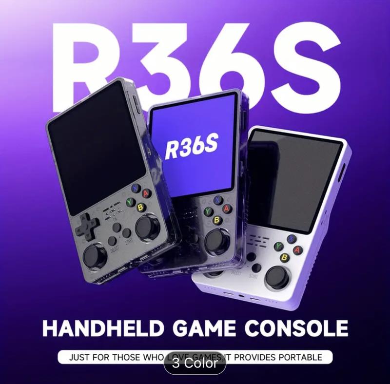 R36S Retro Video Game Console,Rechargeable Handheld Game Device,Contains 15000+ Games,3.5-inchPS screen, Portable Gaming and Entertainment Devices,64G Card Pre-Installed Games,Halloween Gifts,Christmas Gifts,Gifts for Boys,consola de Protection