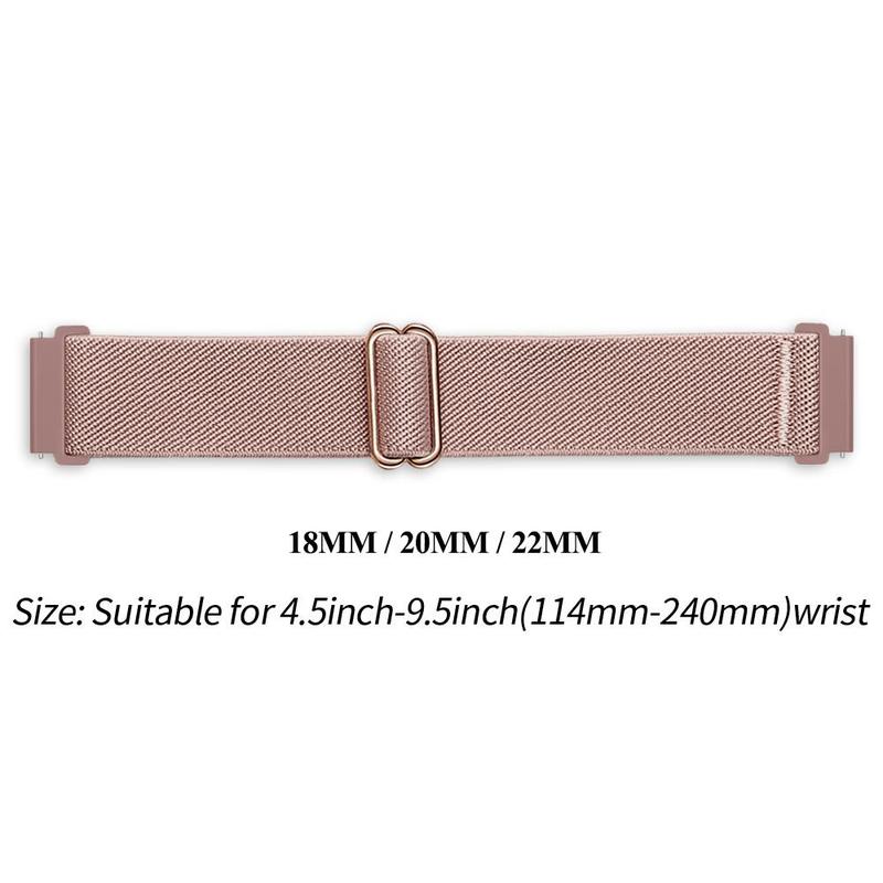 Minimalist Silicone Smart Watch Band, Solid Color Watch Band for Women & Men, Fashion Wearable Accessories Compatible with 18MM 20MM 22MM Huawei Samsung Xiaomi Smartwatches Series, Smartwatch Accessories