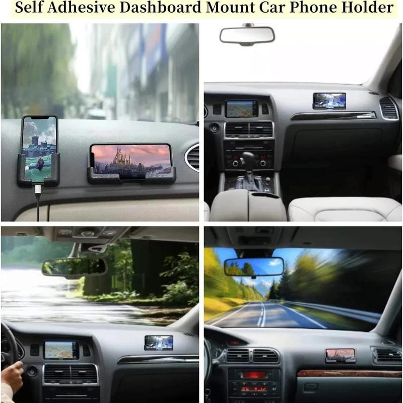 Self-adhesive Car Phone Holder, Creative Multifunctional Car Phone Rack, Stable Car Interior Phone Stand, Phone Accessories