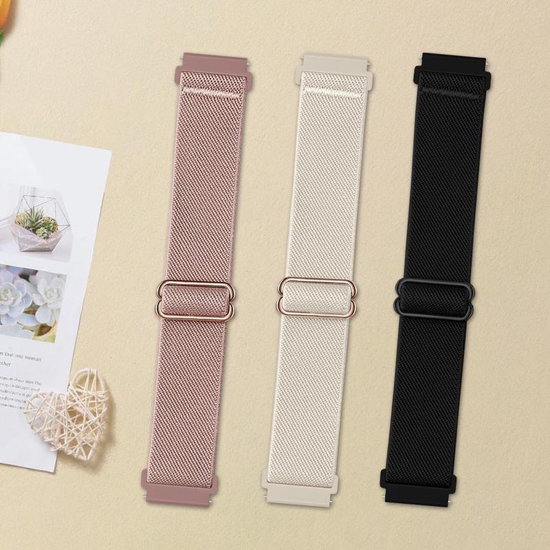 Minimalist Silicone Smart Watch Band, Solid Color Watch Band for Women & Men, Fashion Wearable Accessories Compatible with 18MM 20MM 22MM Huawei Samsung Xiaomi Smartwatches Series, Smartwatch Accessories