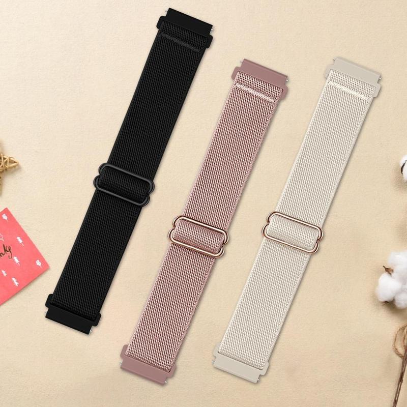 Minimalist Silicone Smart Watch Band, Solid Color Watch Band for Women & Men, Fashion Wearable Accessories Compatible with 18MM 20MM 22MM Huawei Samsung Xiaomi Smartwatches Series, Smartwatch Accessories