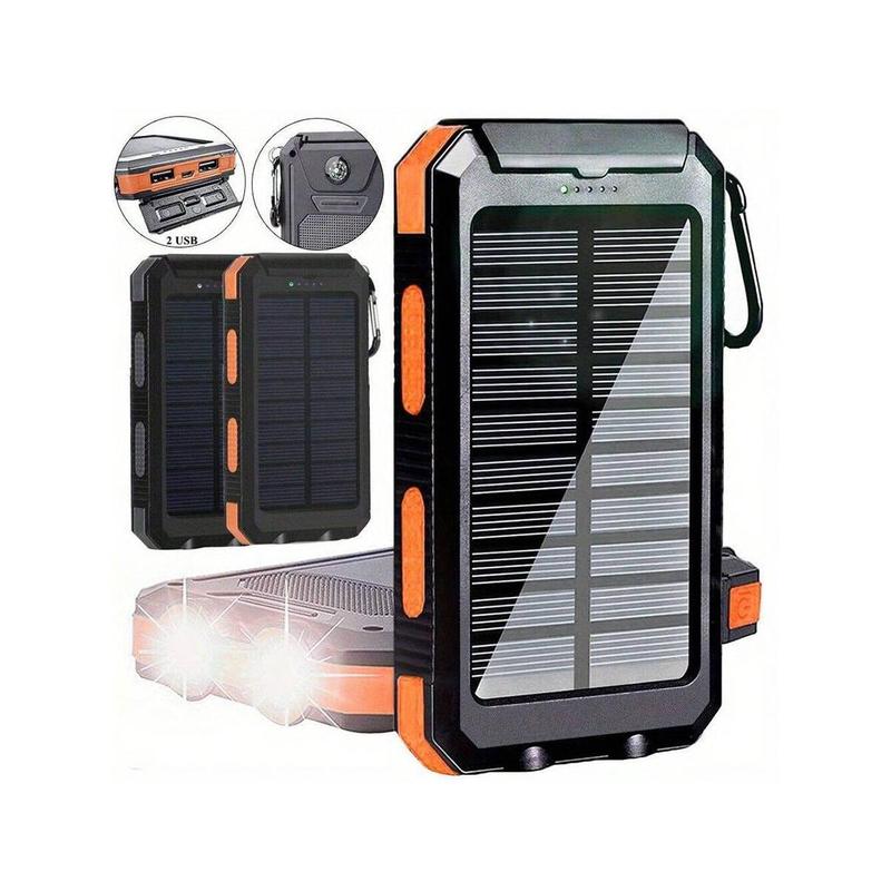 20000mAh USB Portable Charger Solar Mobile Power Bank 2024 Super