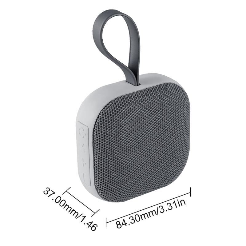 Portable Waterproof Bluetooth Speaker, Magnetic Design, IP67, USB-C Quick Charge, 600mAh Battery, Voice Assistant, True Wireless Pairing, Heavy Bass for Sports & Adventure