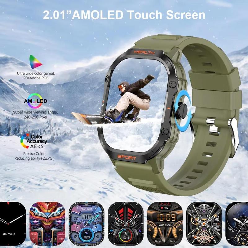 Multifunctional Smart Watch, Fashionable Digital Watch with Heart Rate Monitoring and Sleep Tracking, IP68 Waterproof Round Screen Sports Watch for Women & Men