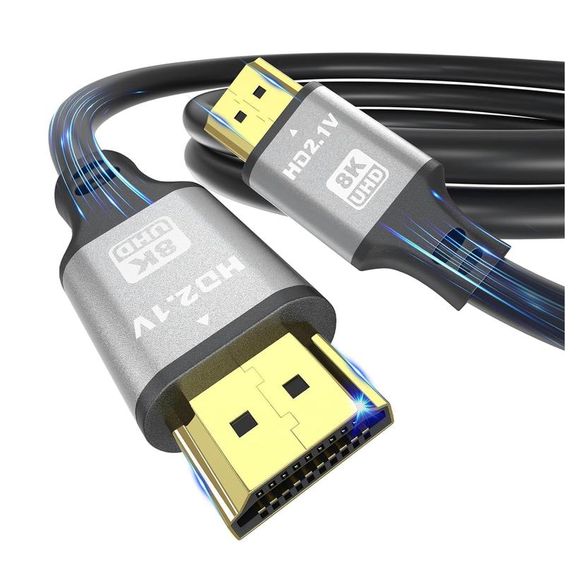 HDMI Cable 10 ft, High Speed Hdmi Cables, 8K@60Hz 4K@120Hz, Ultra HD, 2K, 1080P, for Laptop, Monitor, PS5, PS4, Xbox One, Fire TV Device Dvd