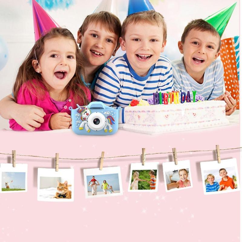 Unicorn Design Camera Toy, 1080P HD Children's Camera Toy with 32GB SD Card & Card Reader, Birthday Gift for Boys & Girls