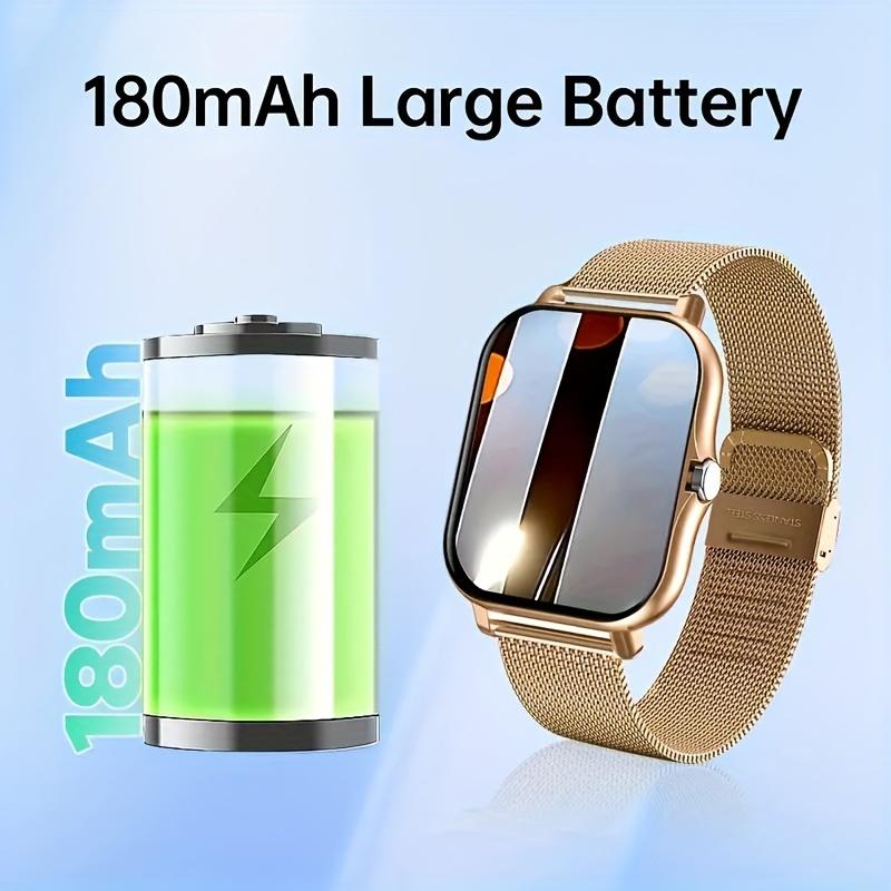 Women's Smart Watch Men's 1.69 Full Touch Screen Fitness Tracker Women's Watch Wireless Call Smart Watch for Android and IOS