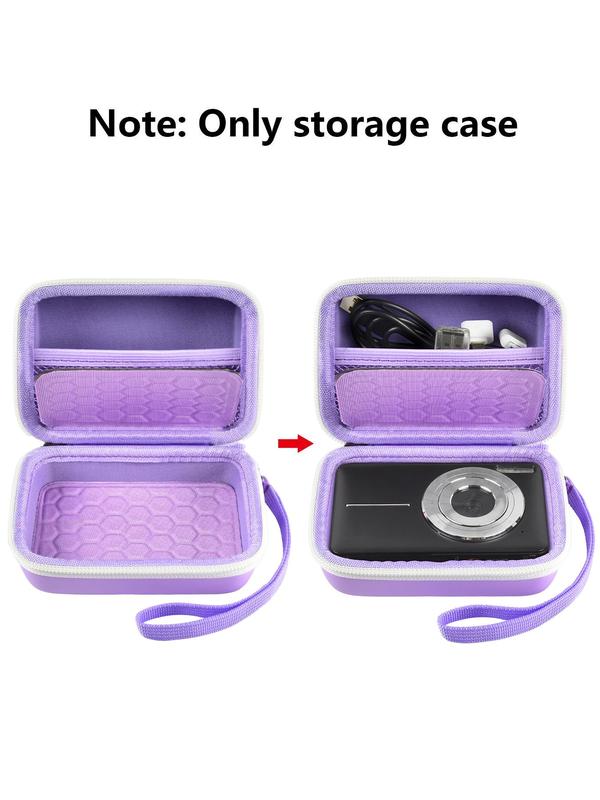 Carrying & Protective Case for Digital Camera, Minimalist Plain Color Camera Case for Travel, Portable Travel Organizer