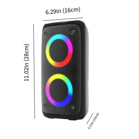 AM-2301 3D Surround Sound Bluetooth Speaker,Wireless Connectivity Audio Compact,  High Quality Sound, Wireless Bluetooth Speaker, Outdoor Wireless Speaker, Bluetooth Speaker with RGB Breathing Light, 3D Stereo Surround Sound Speaker