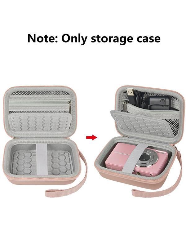 Carrying & Protective Case for Digital Camera, Minimalist Plain Color Camera Case for Travel, Portable Travel Organizer