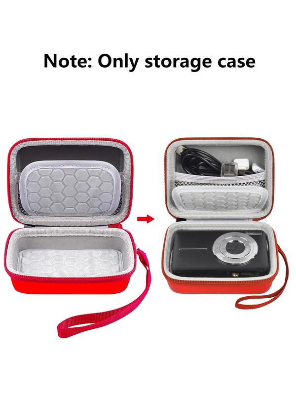 Carrying & Protective Case for Digital Camera, Minimalist Plain Color Camera Case for Travel, Portable Travel Organizer