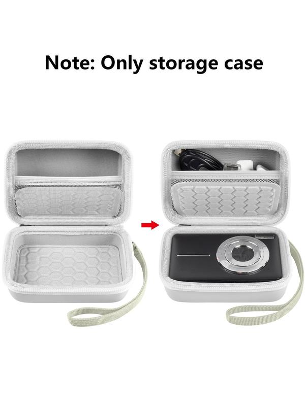 Carrying & Protective Case for Digital Camera, Minimalist Plain Color Camera Case for Travel, Portable Travel Organizer