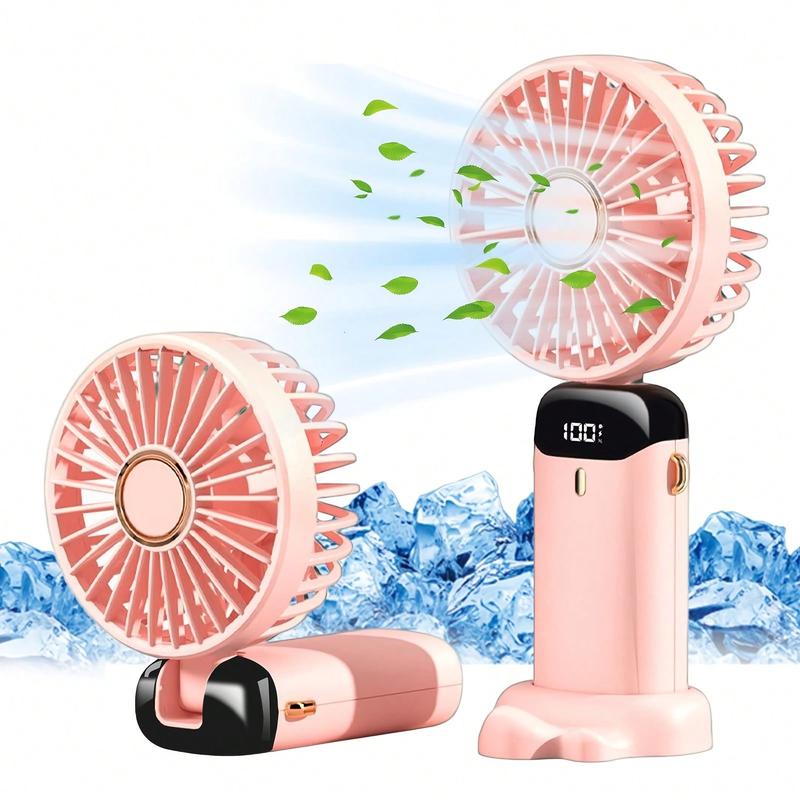 2024 Latest Model for 5000mah Portable USB Fan Handheld Fan 5-level Adjustable Battery Level Display Desktop   Mobile   Hanging Neck Portable Rechargeable Fan Fan Mini Portable Fan Camping Fan Wireless Fan Wireless Battery Fan Small Fan Rechargeable Fan