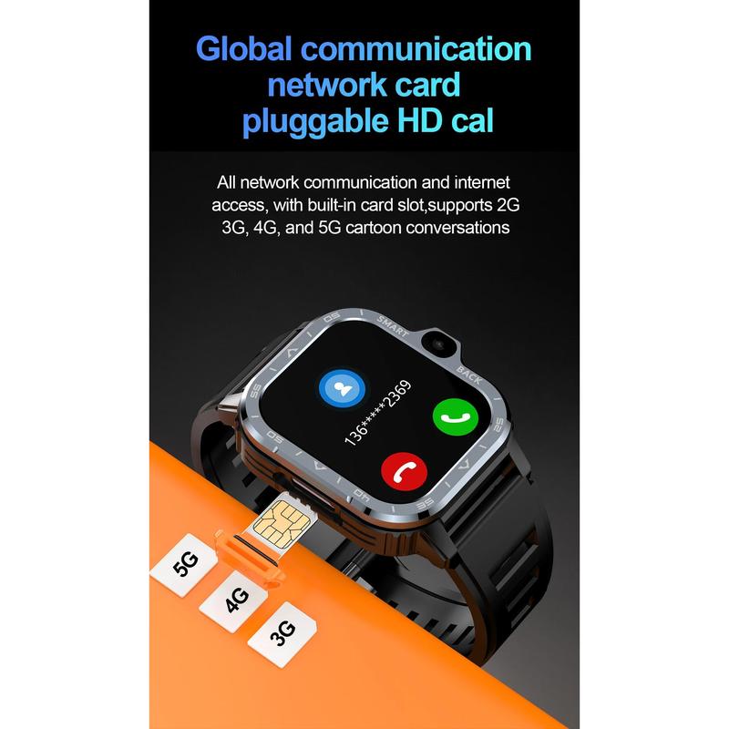 2024 PGD 4G Smartwatch WIFI S8 Ultra S9 And Sim Card And Camera Waterproof Android 8.1 GPS Video Call 4G Men Smartwatch