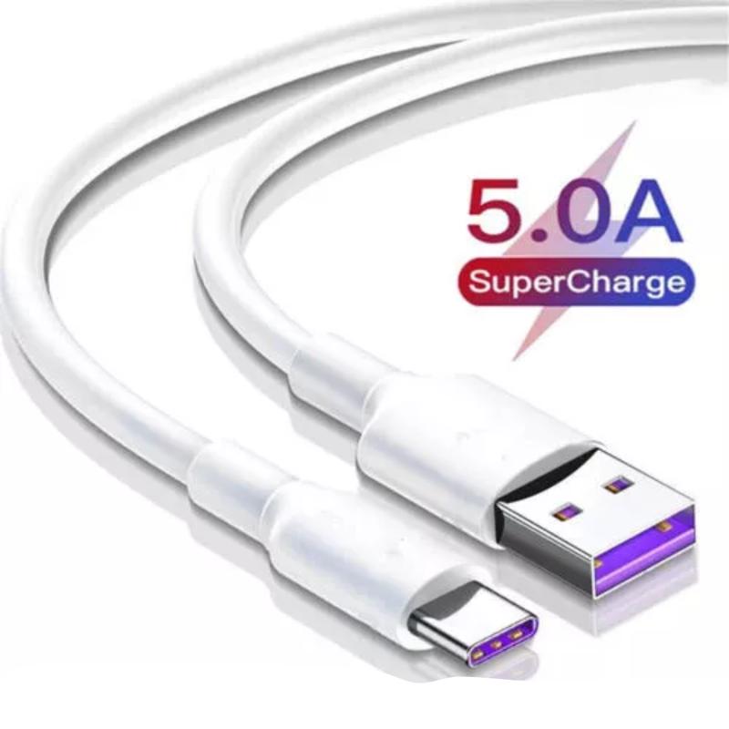 Fast Charging USB-A to USB-C Data Cable for Android Phones - USB Type C Charger Lot Durable Cord - Mobile, Smartphone Cellphone Electronic