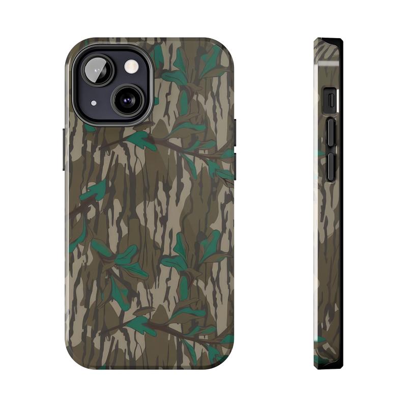 Vintage Ol School Waterfowl Camo Phone Case, Real Hunting, Sitk@ Camo, Bass Fishing, Duck Hunting, Realtree, Mossy Oak Aesthetic For iPhone 16 15 14 13 12 11 X 8, Hunting Gifts, Durable Accessories