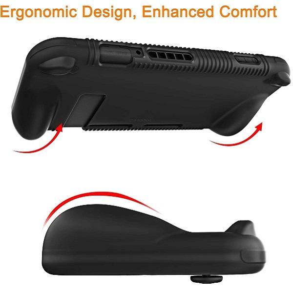 Fintie Silicone Cover for Nintendo Switch with Ergonomic Grip, Anti-Slip & Shockproof Protective Cover Accessories for Handheld Console