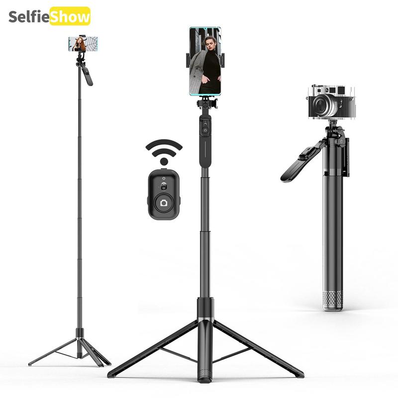 SELFIESHOW Selfie Stable Tripod, Portable Phone Tripod Stand with Remote Control, Multifunctional Phone Tripod for Travel, Party, Live Streaming