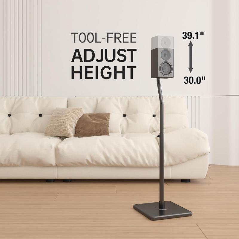 Universal Speaker Stands, Height Adjustable Extend 30.0