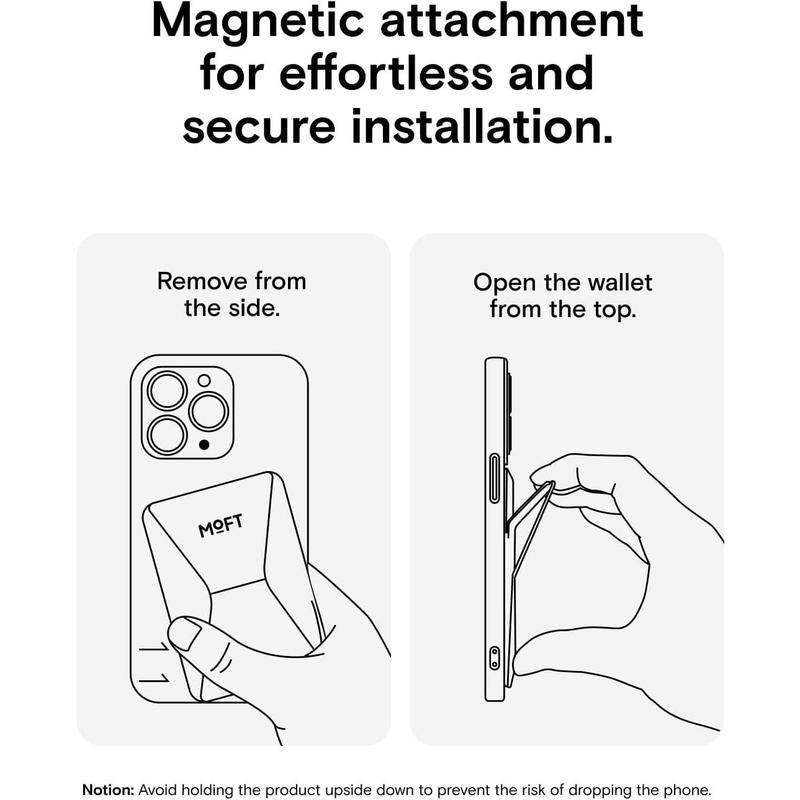 Magnetic Wallet Stand Compatible with iPhone 16 15 14 13 12 Series, Angle Adjustment & Magsafe Compatible MOVAS Phone Stand,Jungle