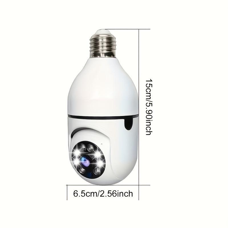 E27 Smart 1080P PTZ 2.4G WiFi Camera, High Definition Night Vision Camera, Remote Voice Control & Mobile Alarm Indoor Security Monitoring