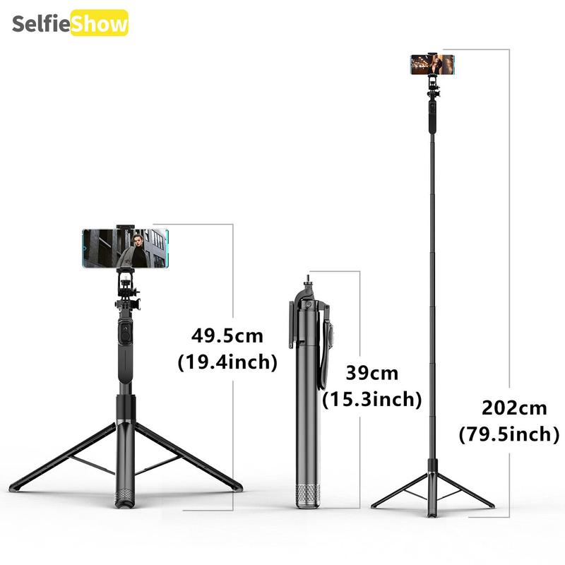 SELFIESHOW Selfie Stable Tripod, Portable Phone Tripod Stand with Remote Control, Multifunctional Phone Tripod for Travel, Party, Live Streaming