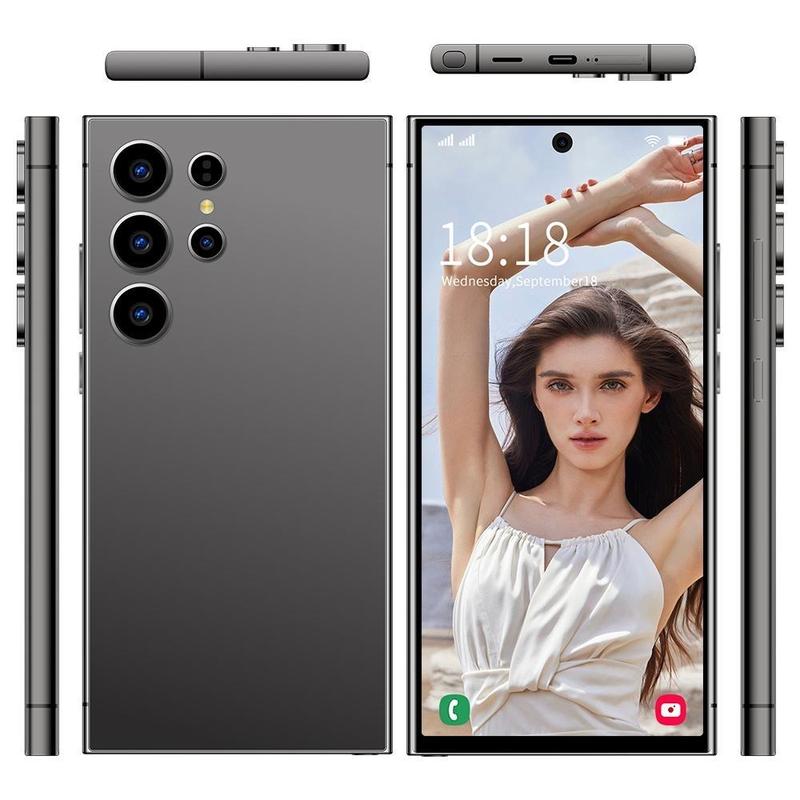 QEK A24 Ultra SmartMobile Phone 7.3 HD Screen+16GB+1T+7000mAh Large Battery+5G Dual Card Celulares Android Unlock. GPS NOT lagging NFC