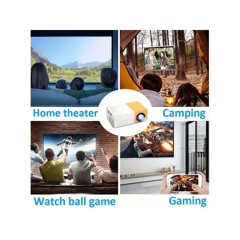 Home Theater Portable Mini Projector, Supporting Smartphone Wired Screen Sharing, Allowing You To Enjoy Cinema At Home