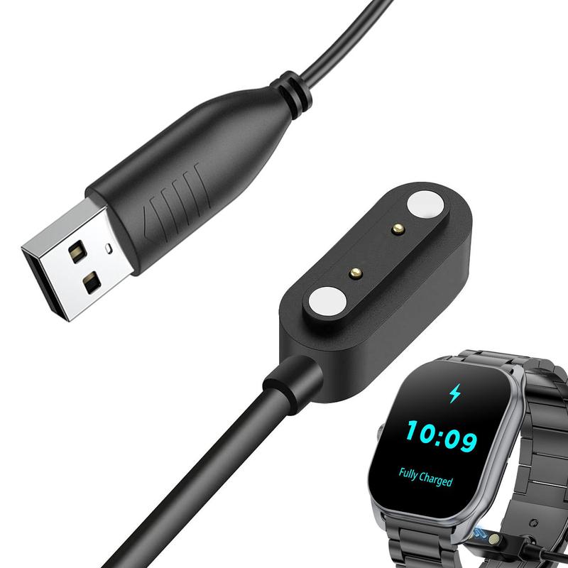 Smart Watch Charger Cable, Magnetic Smartwatch Accessories Charger Cable 2 Pin Cord, Charger Contact Pin Spacing 2.8 MM for Smart Watch