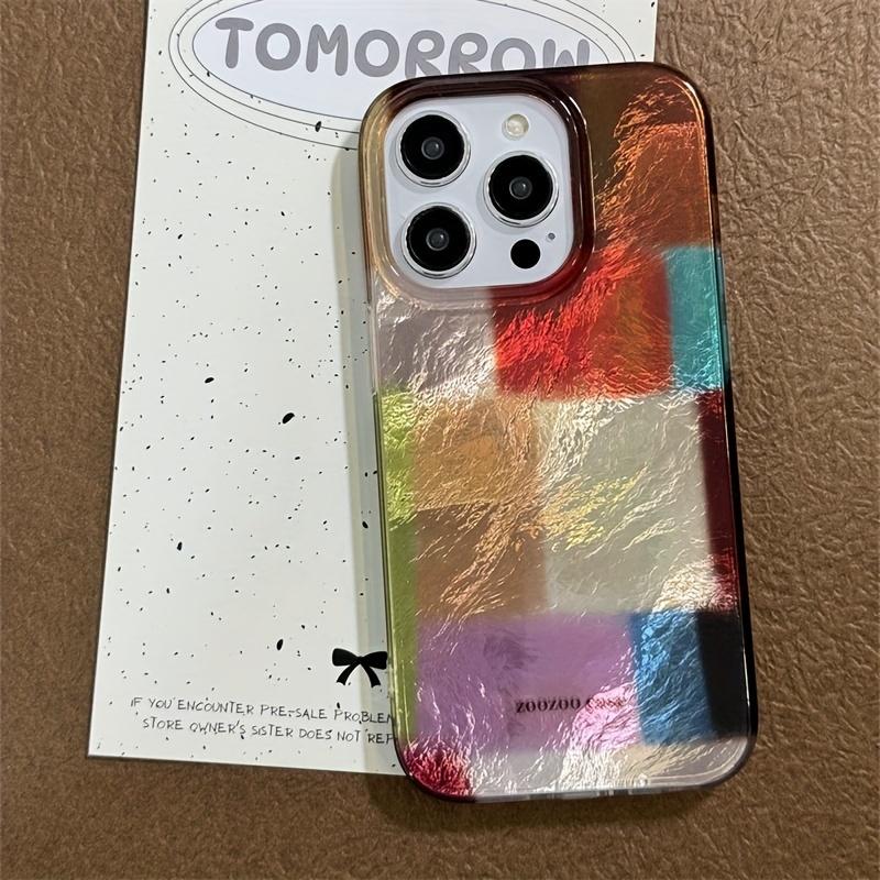 IND color breathable vortex case square phone case, suitable for 14 15 16 Pro Max Accessories Smartphone