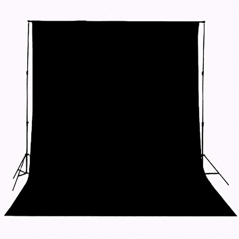 Background Solid Black Backdrop Muslin Portrait Background Screen for Photo Backdrop Video Photography Studio(5x7ft, Black) Accessories Camera