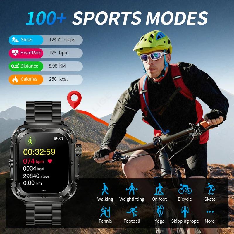 New GPS track smart watch for Xiaomi Huawei Compass 460mAh large battery sport watches NFC 2.1 